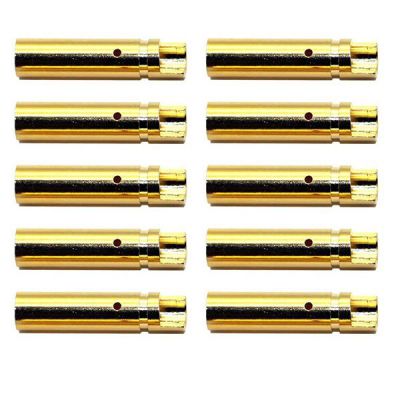 10 CONNECTEURS FEMELLE GOLD 4.0MM MALE