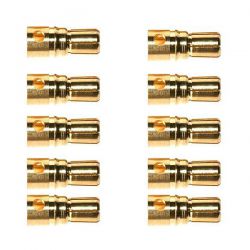 10 CONNECTEURS MALE GOLD 6.0MM