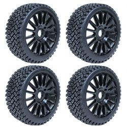 4 ROUES RALLYCROSS HOBBYTECH JANTES A BATONS 1/8