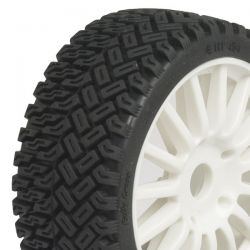 4 roues rallycross hobbytech jantes blanches 1/8 HT-454_X4