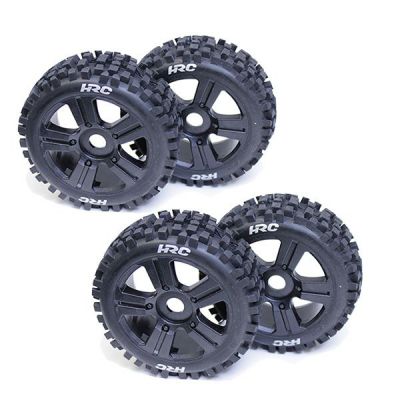 4 ROUES TYPE BULLDOG GROS CRAMPONS POUR BUGGY 1/8�ME