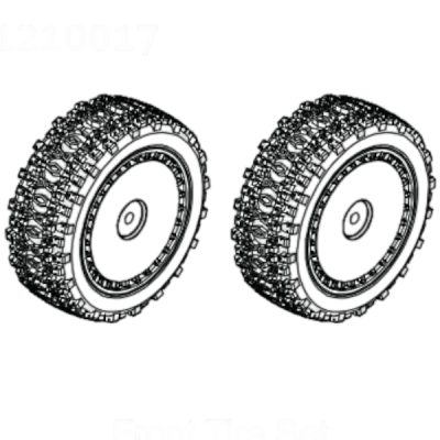 Absima  paire de roues avant pour buggy Neon Fury 1210017
