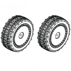 Absima  paire de roues avant pour buggy Neon Fury 1210017