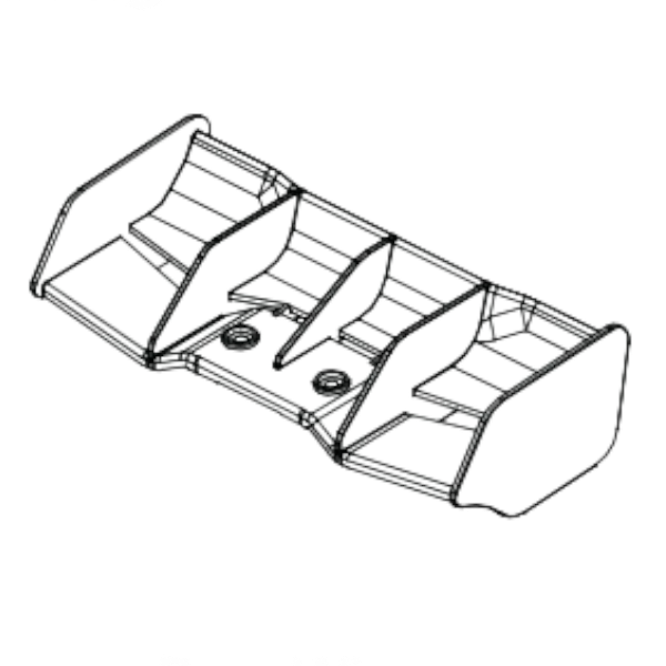 Absima aileron en plastique noir pour Buggy Neon Fury 1210025