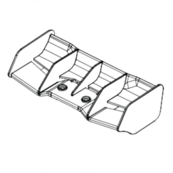 Absima aileron en plastique noir pour Buggy Neon Fury 1210025