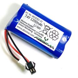 Absima batterie li-ion 7.4v 1200mah pour voiture rc 1/18