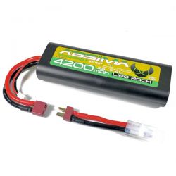 Absima batterie Li-Po 7,4v 2S 4200mAh prise Dean + Tamiya 4130015