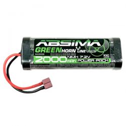 Absima batterie Ni-Mh 7,2V 2000mAh prise Dean 4100006