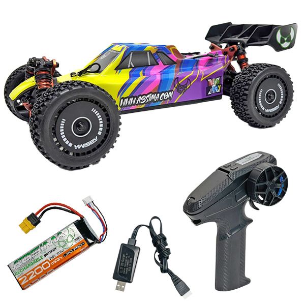Absima Buggy Neon Furry 1/12 4WD moteur brushless carrosserie violette