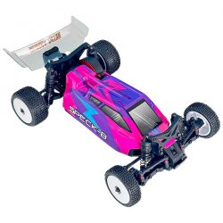 Absima Buggy RC 2WD 1/24 Speck-B brushless carrosserie magenta - HBP2410260-MAG