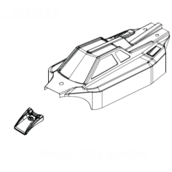 Absima carrosserie violette pour Buggy Neon Fury 1210022