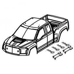 Absima carrosserie violette pour Mini AMT brushless 1610128