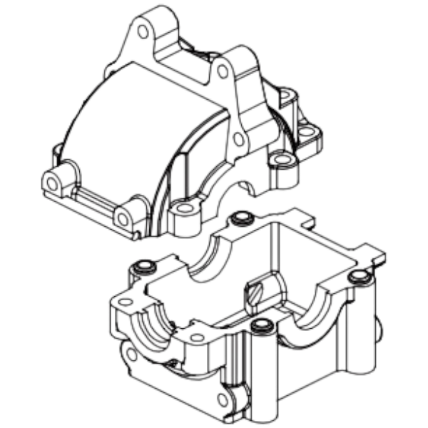 Absima c&eacute;llule de diff&eacute;rentiel arri&egrave;re pour voiture 1/12 1210007