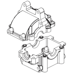 Absima c&eacute;llule de diff&eacute;rentiel arri&egrave;re pour voiture 1/12 1210007