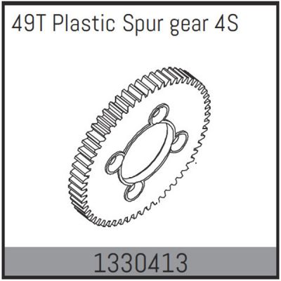 Absima couronne plastique 49T 1330413