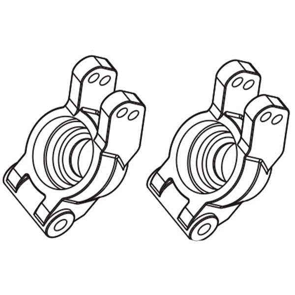  Absima &eacute;triers de roues arri&egrave;re pour Aero-X STiX SupraSlide 1232013