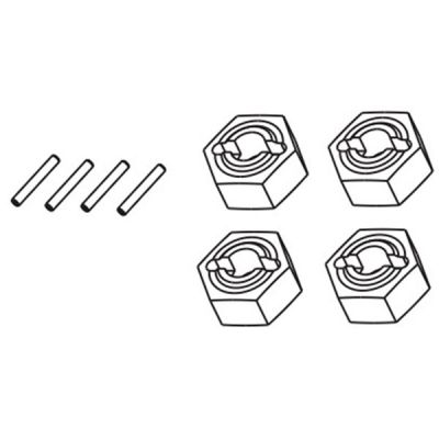 Absima hexagones de roue et clavettes pour Aero-X STiX SupraSlid 1232012