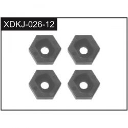 Absima hexagones de roue pour voiture 1/20 J-026-12