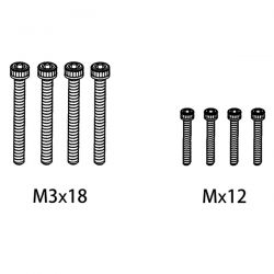 Absima jeu de vis M2*12/M3*18 1610162