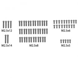 Absima jeu de vis M2.5*5/M2.5*6/M2.5*8/M2.5*12/M2.5*14 1610166