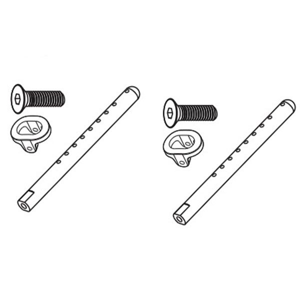 Absima kit de fixation de carrosserie pour Aero-X STiX SupraSlide 1232024