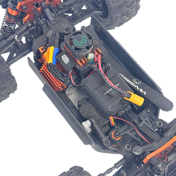 Absima Mini Monster Truck 1/16 moteur brushless carrosserie bleue