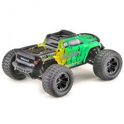Absima mini Monster Truck 4WD 1/16 carrosserie jaune et verte 16008