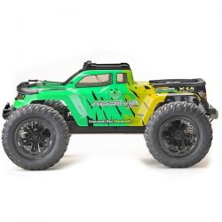 Absima mini Monster Truck 4WD 1/16 carrosserie jaune et verte 16008