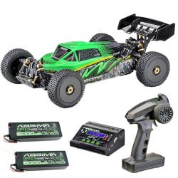 Absima pack éco Buggy 1/8 brushless Stoke V2 carrosserie verte
