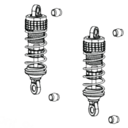 Absima paire d\'amortisseurs avant pour buggy Neon Fury 1210027