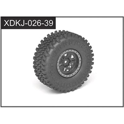 Absima paire de roues jantes rouge pour 1/20 J-026-039 RED