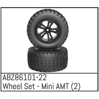 Absima paire de roues pour Mini AMT 1/16 ABZ86101-22