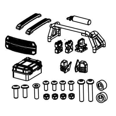 Absima pi�ces de fixation de carrosserie pour Mini AMT brushless 1610119