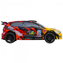 Absima Rally Car Speed Demon 1/12 4WD moteur brushless carrosserie rouge