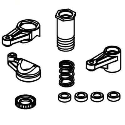 Absima set de pi�ces plastique de direction pour Mini AMT brushless 1610120