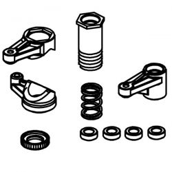 Absima set de pièces plastique de direction pour Mini AMT brushless 1610120