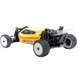 Absima Speck-B Buggy RC 1/24 2WD standard cr&egrave;me + une carrosserie verte HBP2410250-C1-Set