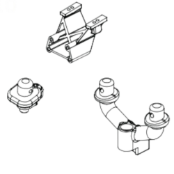 Absima support de carrosserie pour voiture 1/12 1210010