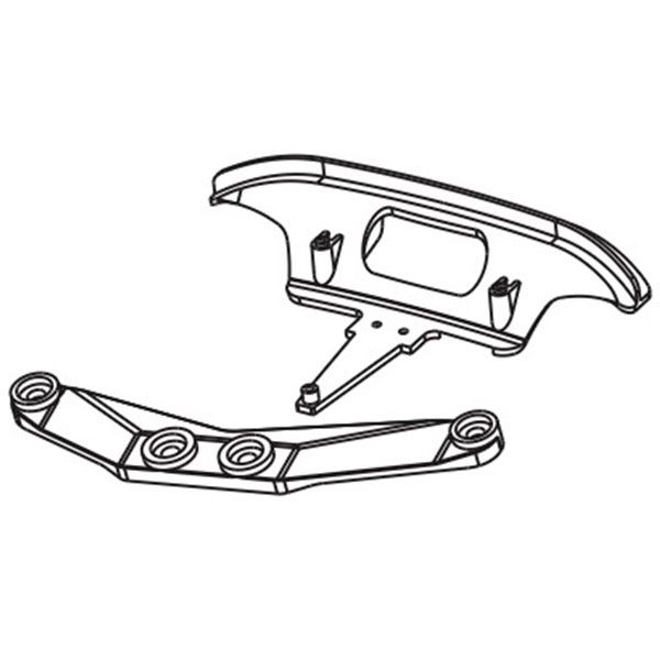 Absima support de pare choc arri&egrave;re pour pour Aero-X STiX SupraSlide 1232002