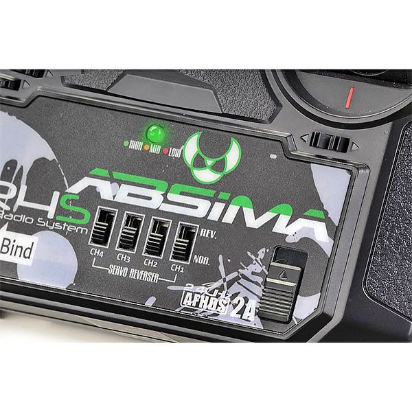 Absima t&eacute;l&eacute;commande SR4S 4 voies &agrave; manches avec r&eacute;cepteur
