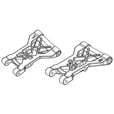 Absima triangles inf. arri�res pour Aero-X STiX SupraSlide 1232006