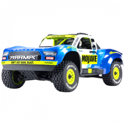 ARRMA 1/16 Mojave Grom Brushed 4X4 RTR carrosserie bleue