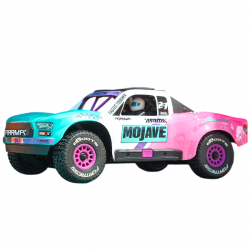 ARRMA 1/16 Mojave Grom Brushless 4X4 RTR carrosserie bleue et rose ARA2304ST1