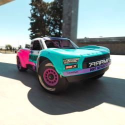 ARRMA 1/16 Mojave Grom Brushless 4X4 RTR carrosserie bleue et rose ARA2304ST1