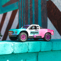 ARRMA 1/16 Mojave Grom Brushless 4X4 RTR carrosserie bleue et rose ARA2304ST1