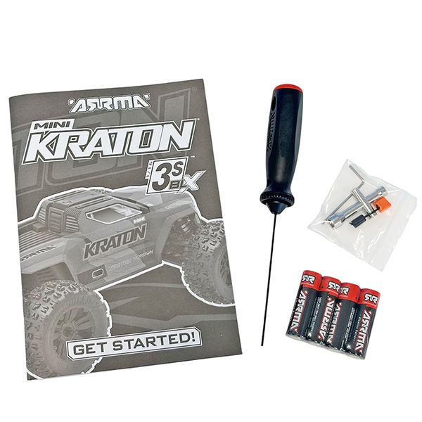 ARRMA Mini Kraton Brushless 3S 1/16 4WD RTR rose et turquoise 