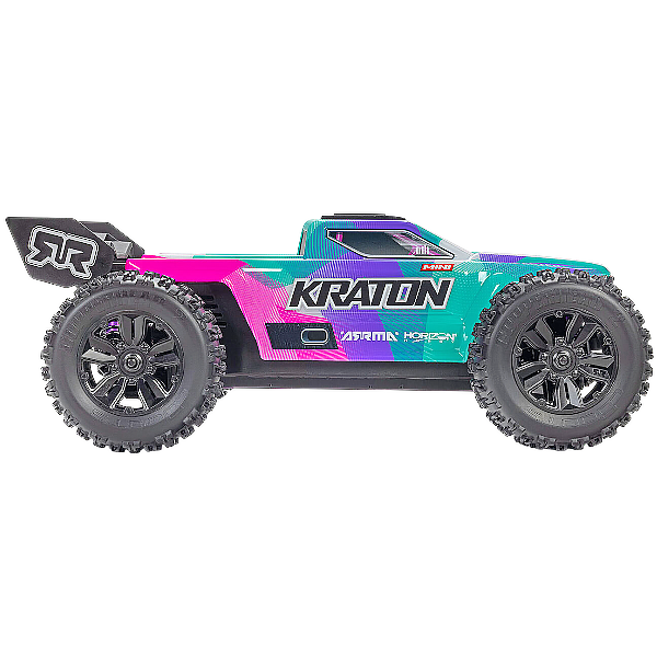 ARRMA Mini Kraton Brushless 3S 1/16 4WD RTR rose et turquoise ARA2508ST2
