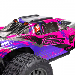 Arrma Vorteks 1/10 223S 4WD Stadium Truck carrosserie violette ARA4305V4T3