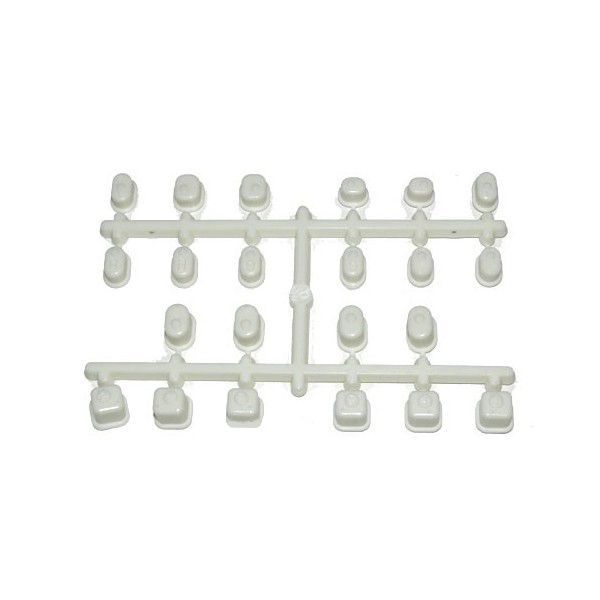 Bagues blanches pour axe de triangle inferno mp9 kyosho