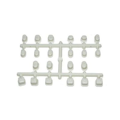 Bagues blanches pour axe de triangle inferno mp9 kyosho